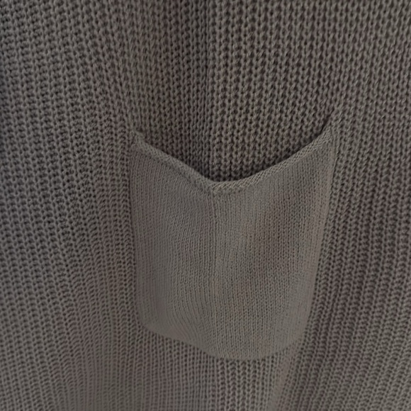 Gilli Light Blue Boxy Fit Sweater W/Front Pocket Cap Sleeve Size 2X NWT - Picture 5 of 5